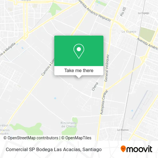 Comercial SP Bodega Las Acacias map