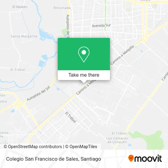 Colegio San Francisco de Sales map