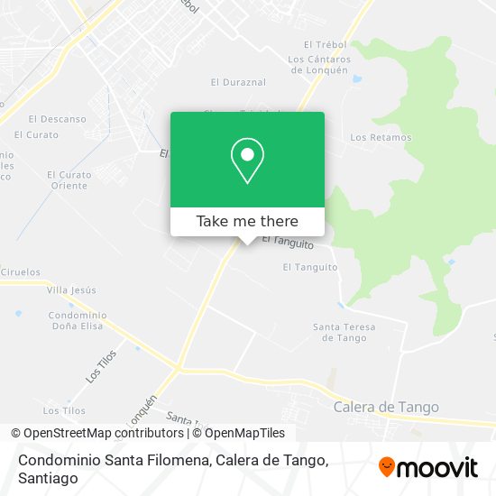 Condominio Santa Filomena, Calera de Tango map