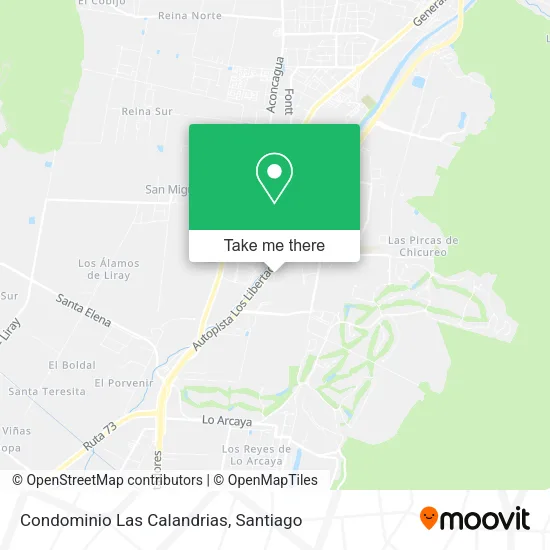 Condominio Las Calandrias map