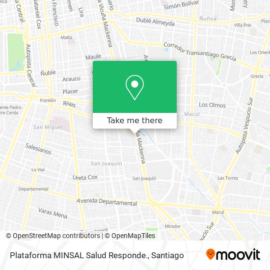 Plataforma MINSAL Salud Responde. map