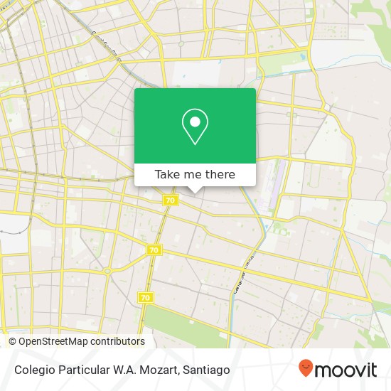 Colegio Particular W.A. Mozart map