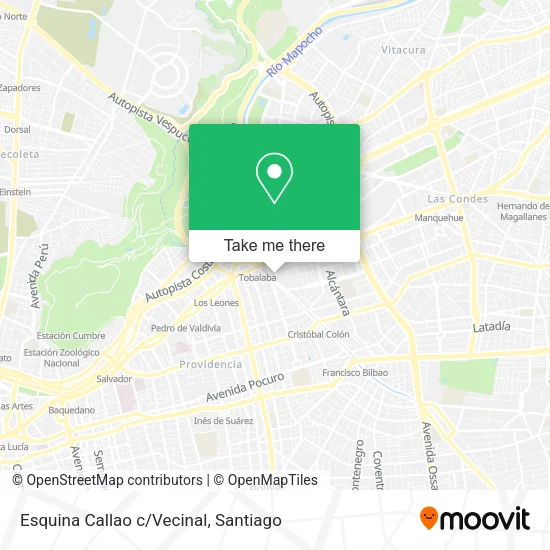 Mapa de Esquina Callao c/Vecinal