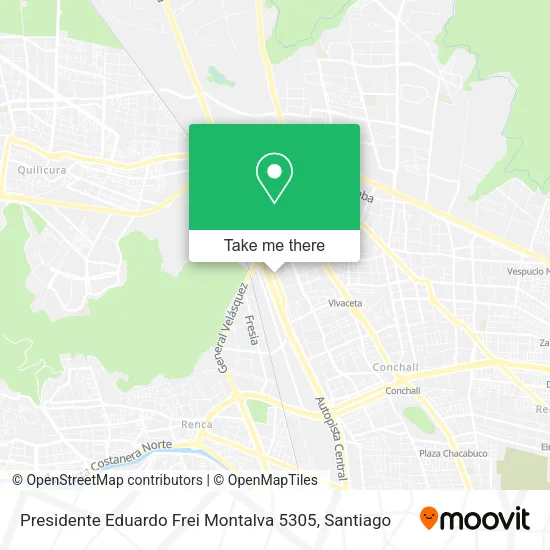 Presidente Eduardo Frei Montalva 5305 map