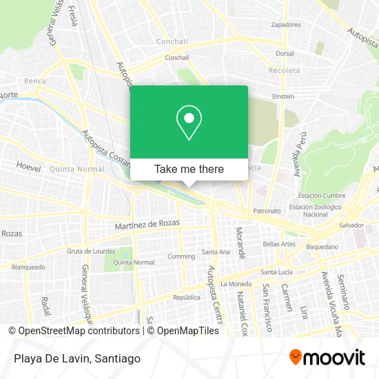 Playa De Lavin map