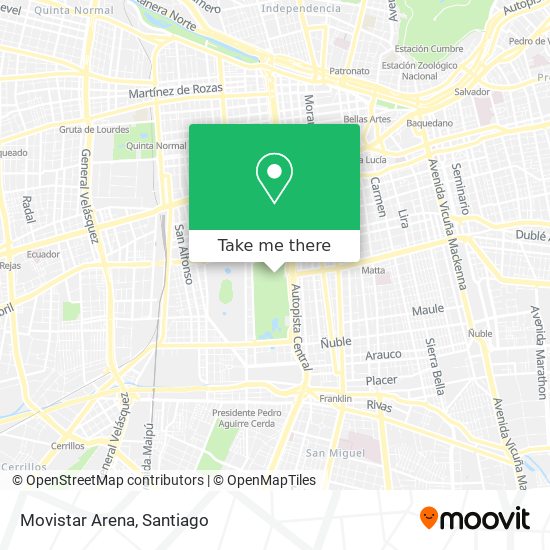 Movistar Arena map