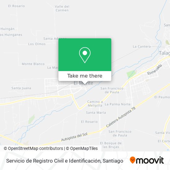 Servicio de Registro Civil e Identificación map