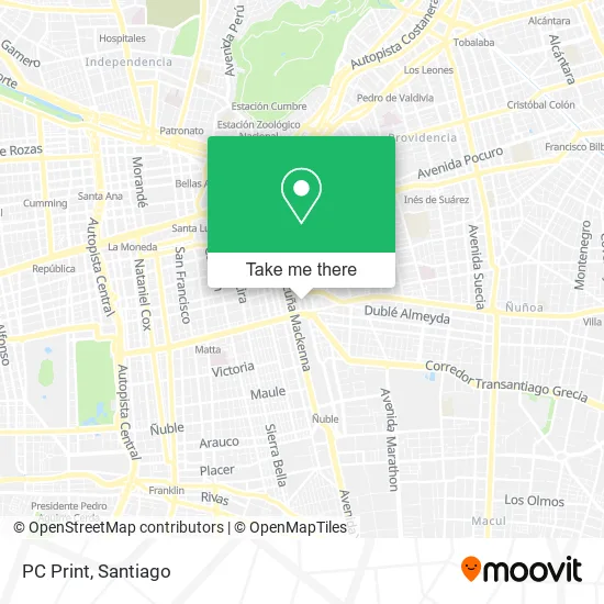 PC Print map