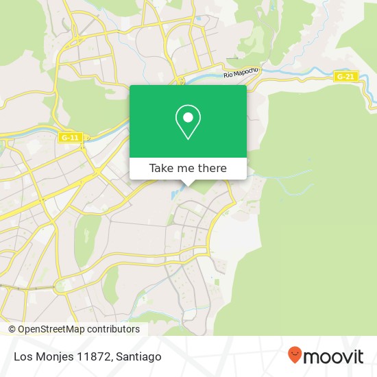 Los Monjes 11872 map