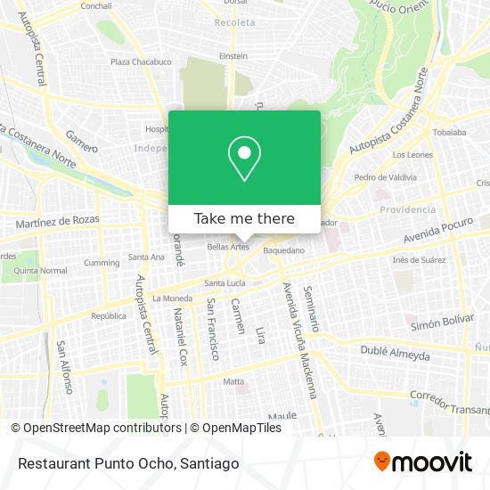 Mapa de Restaurant Punto Ocho