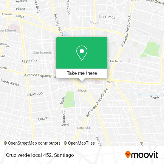 Cruz verde local 452 map
