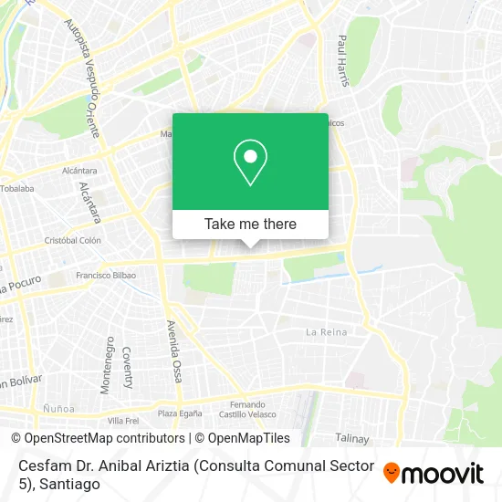 Cesfam Dr. Anibal Ariztia (Consulta Comunal Sector 5) map
