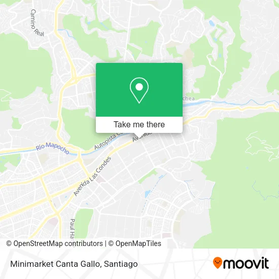 Minimarket Canta Gallo map