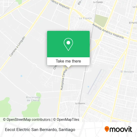 Mapa de Eecol Electric San Bernardo