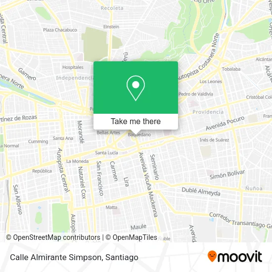 Calle Almirante Simpson map