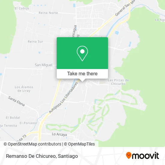 Remanso De Chicureo map