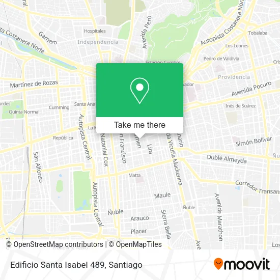 Edificio Santa Isabel 489 map