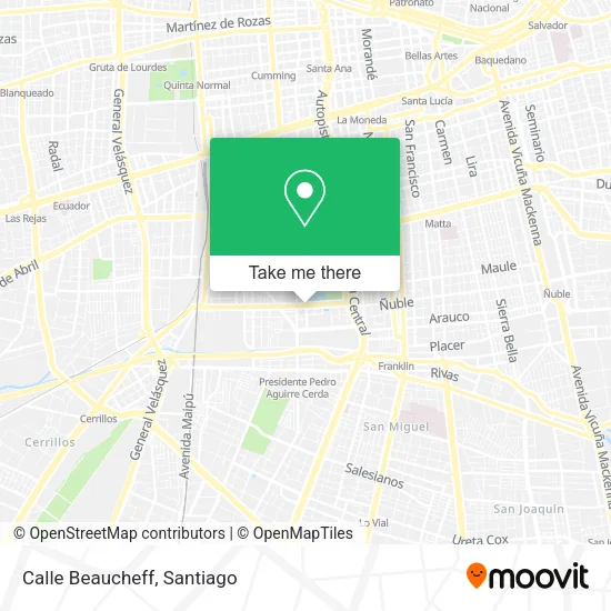 Mapa de Calle Beaucheff