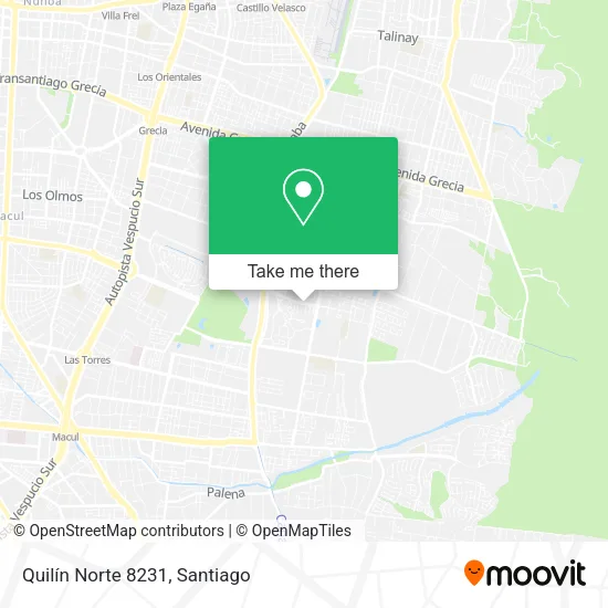 Quilín Norte 8231 map