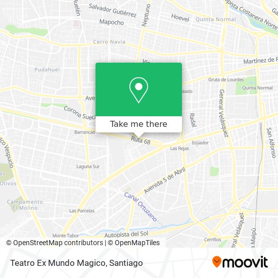 Teatro Ex Mundo Magico map