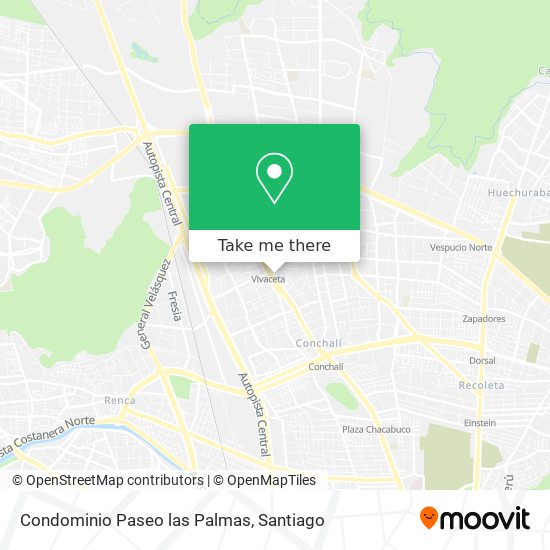 Condominio Paseo las Palmas map