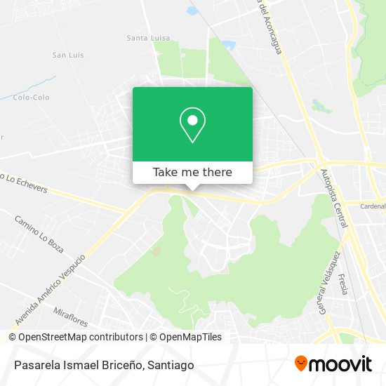 Pasarela Ismael Briceño map