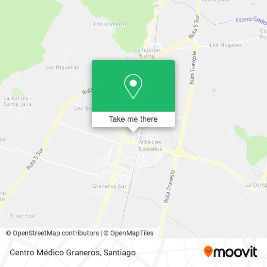 Centro Médico Graneros map