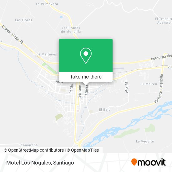 Motel Los Nogales map