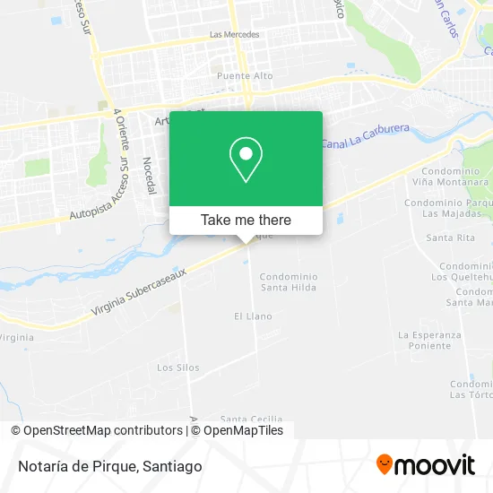 Notaría de Pirque map