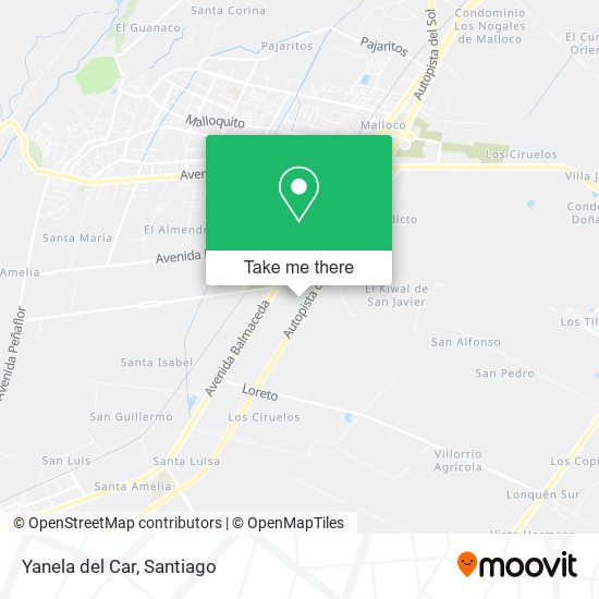 Yanela del Car map