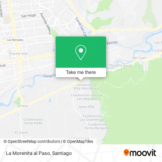 La Morenita al Paso map