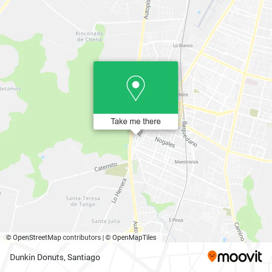 Dunkin Donuts map