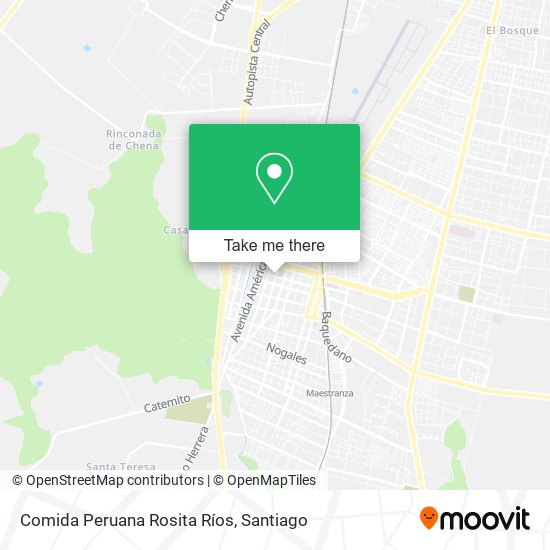 Comida Peruana Rosita Ríos map