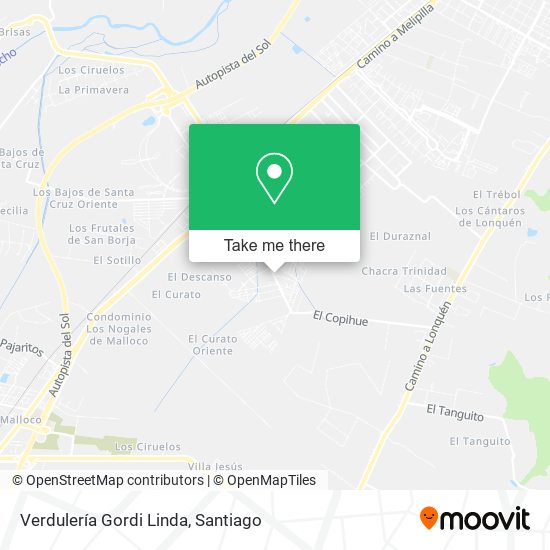 Mapa de Verdulería Gordi Linda