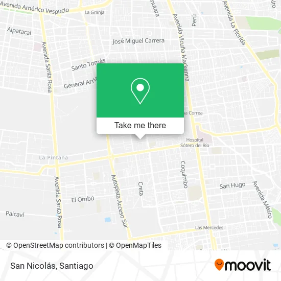 San Nicolás map