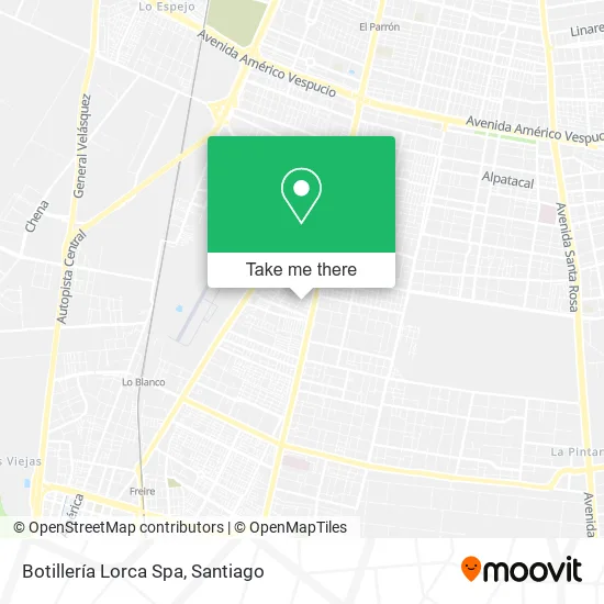 Mapa de Botillería Lorca Spa