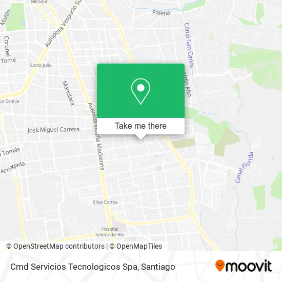 Cmd Servicios Tecnologicos Spa map