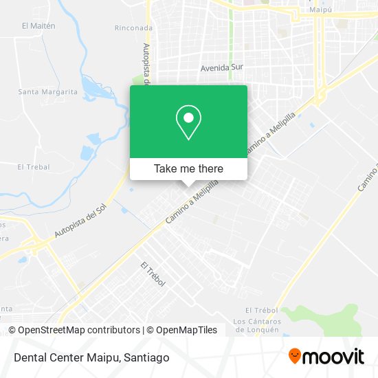 Mapa de Dental Center Maipu