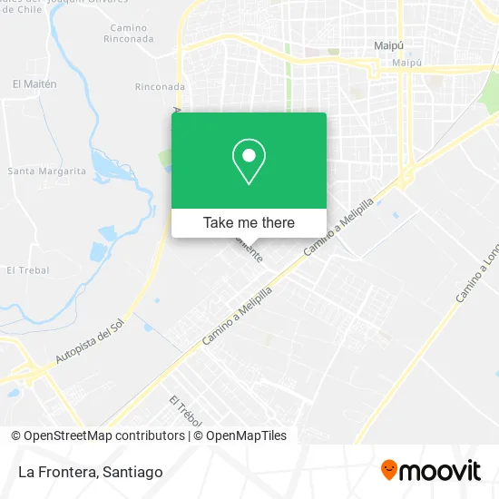 La Frontera map