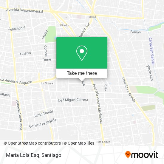 María Lola Esq map