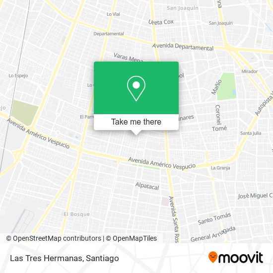 Mapa de Las Tres Hermanas