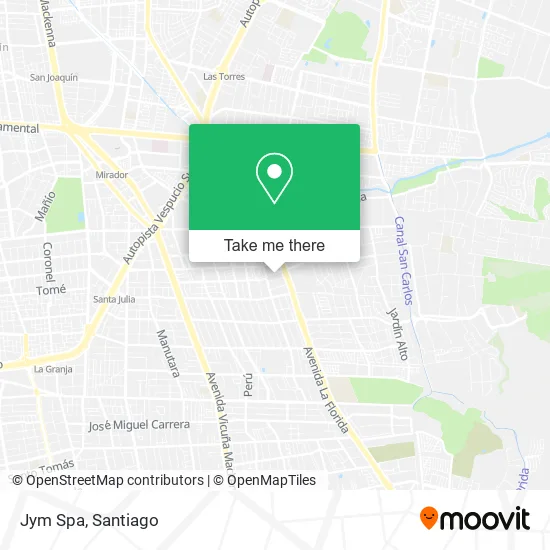 Jym Spa map