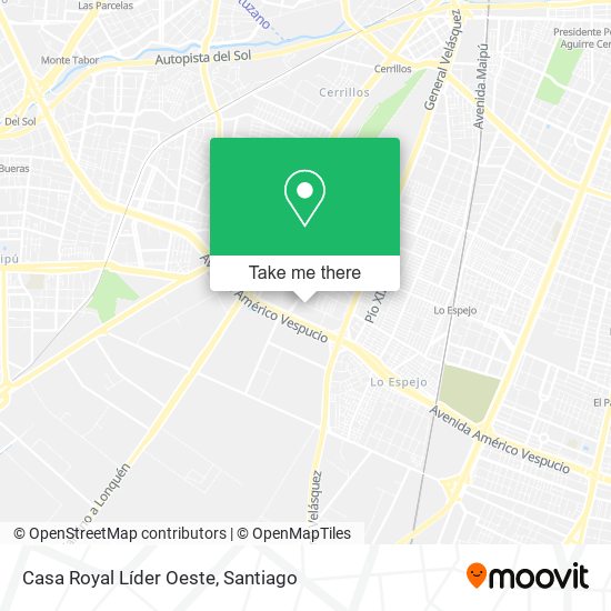Mapa de Casa Royal Líder Oeste