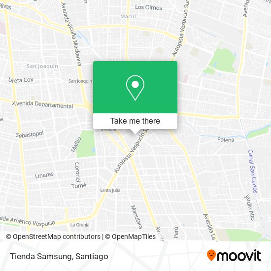 Tienda Samsung map