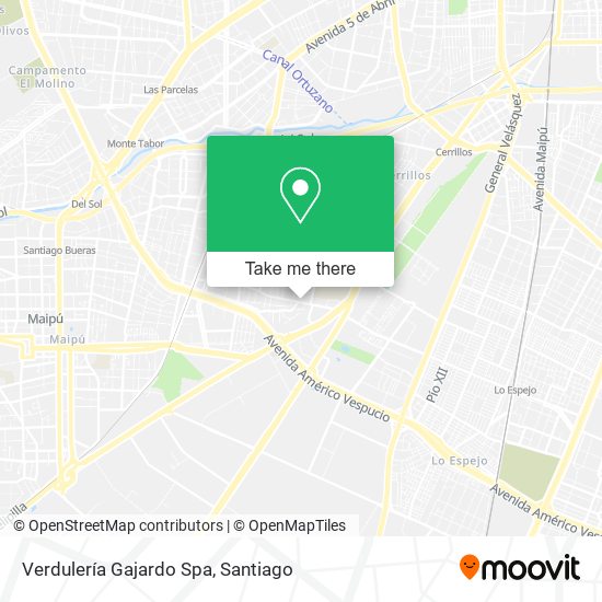 Mapa de Verdulería Gajardo Spa