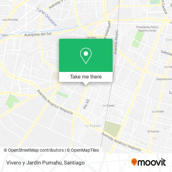 Mapa de Vivero y Jardín Pumahu