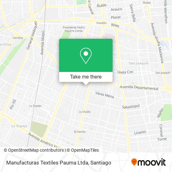 Manufacturas Textiles Pauma Ltda map