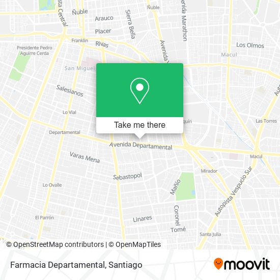 Mapa de Farmacia Departamental