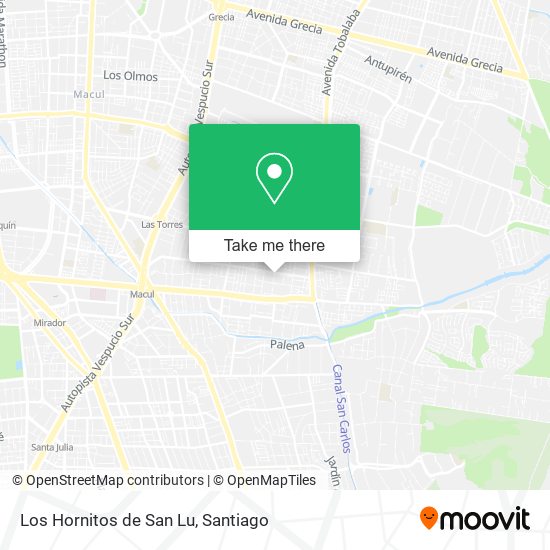 Los Hornitos de San Lu map