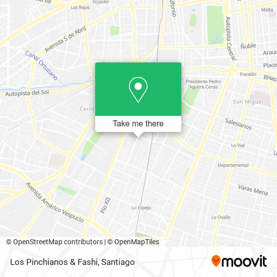 Los Pinchianos & Fashi map